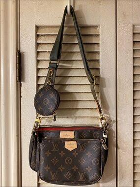 Louis Vuitton Brown Monogram Multi Pochette Crossbody with Coin Pouch